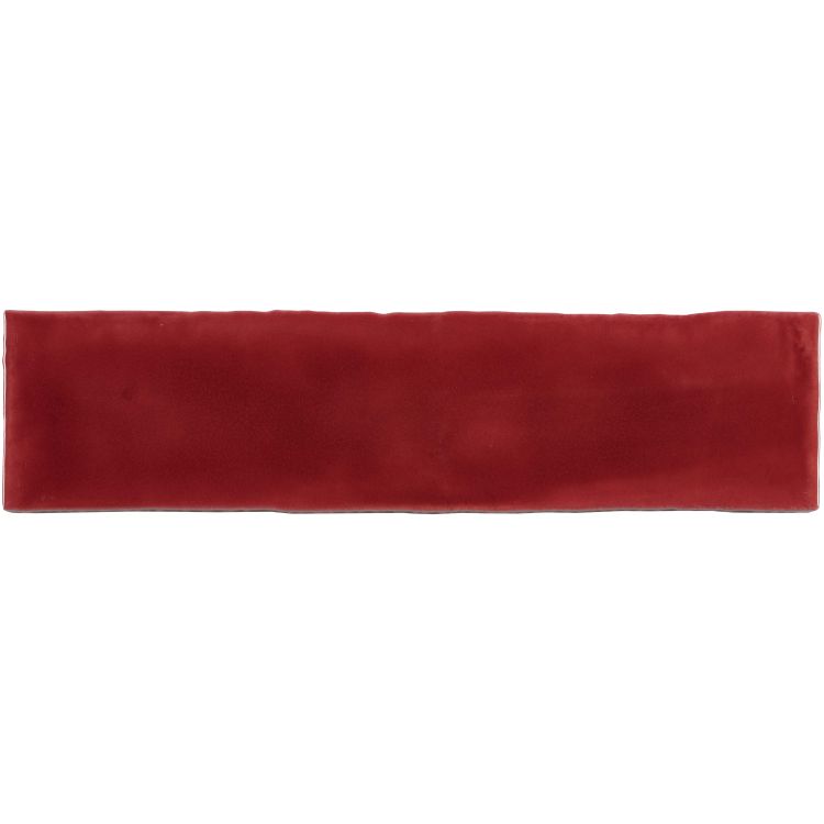 Rote rechteckige, glasierte Keramikfliese