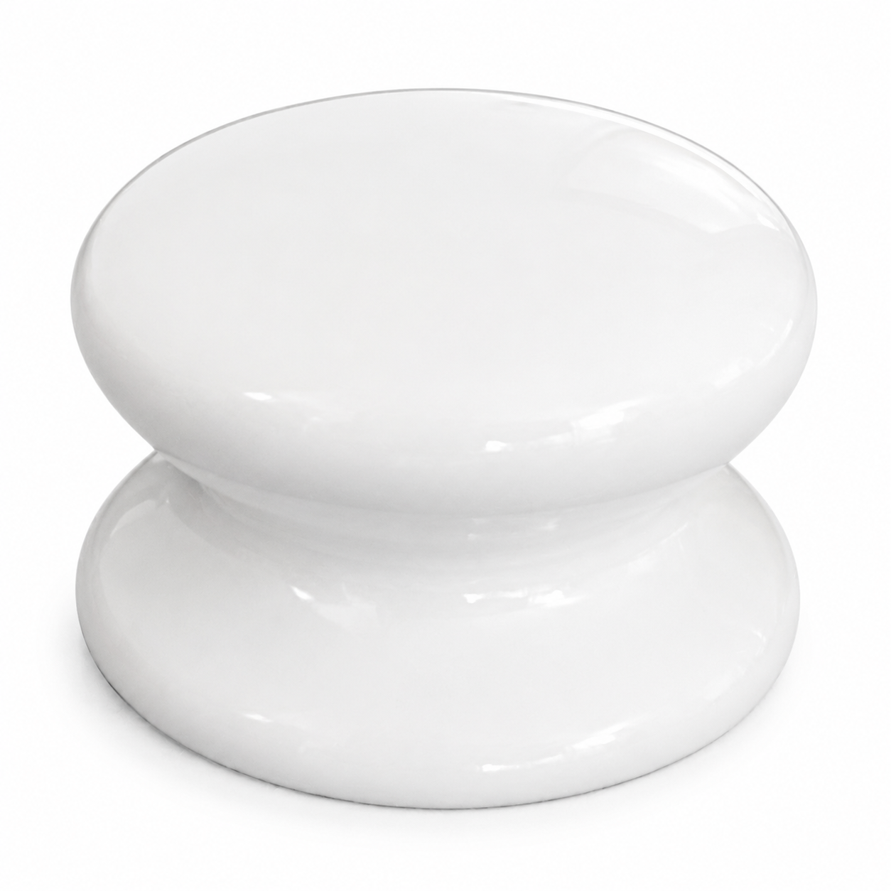Porzellanknopf Weiß – Ø 50 mm