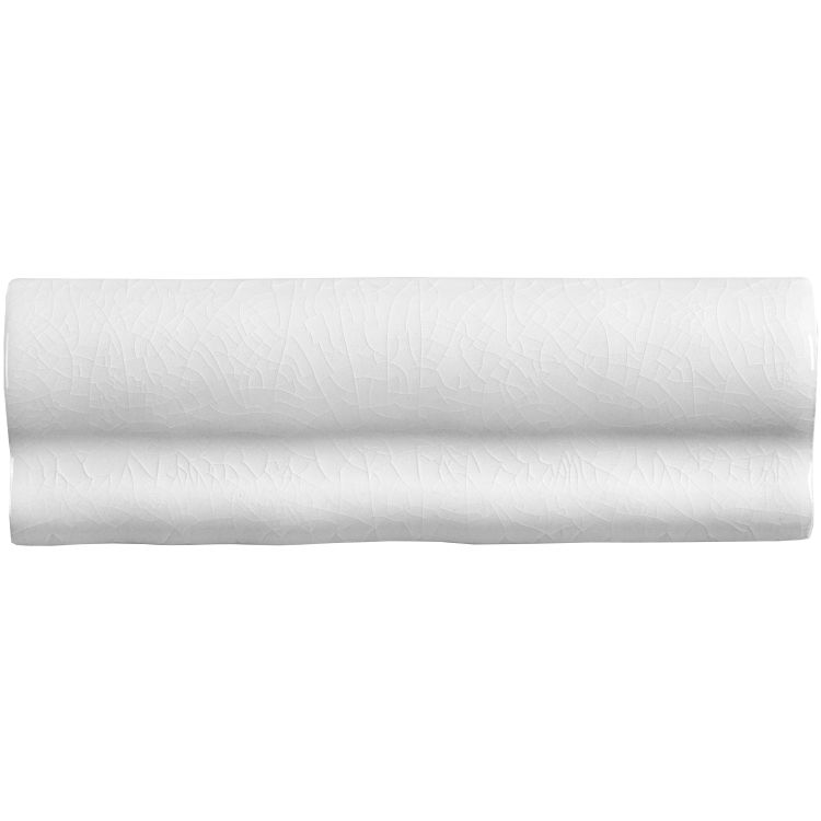 Weiße Craquelé-Keramikbordüre für Wandfliesen