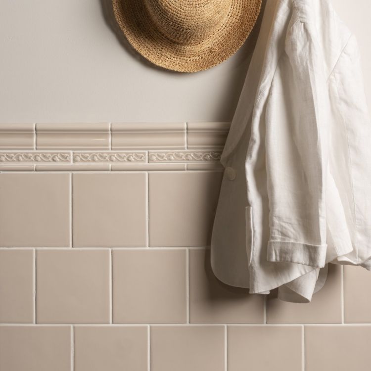 Beige, glänzende Artisan Hadleigh Gloss Wandfliesen