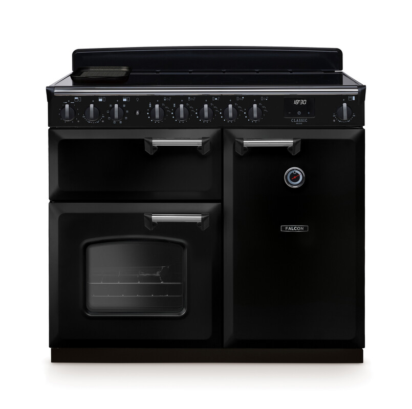 Schwarzer Falcon Classic 90 Range Cooker mit Induktion
