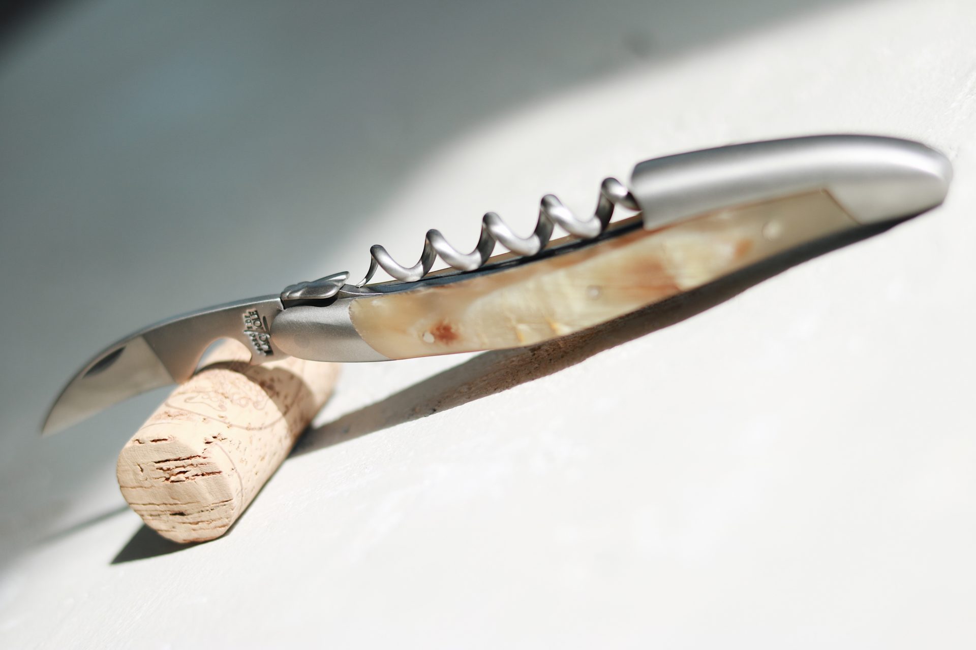 Sommelier Messer mit Griff aus Aubrac Rinderhorn