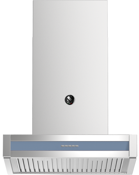 Moderne Dunstabzugshaube aus Edelstahl, Wandhaube mit mehrstufiger Bedienung, LED-Beleuchtung und spülmaschinenfesten Fettfiltern; geeignet für Abluft oder Umluft über dem Kochfeld