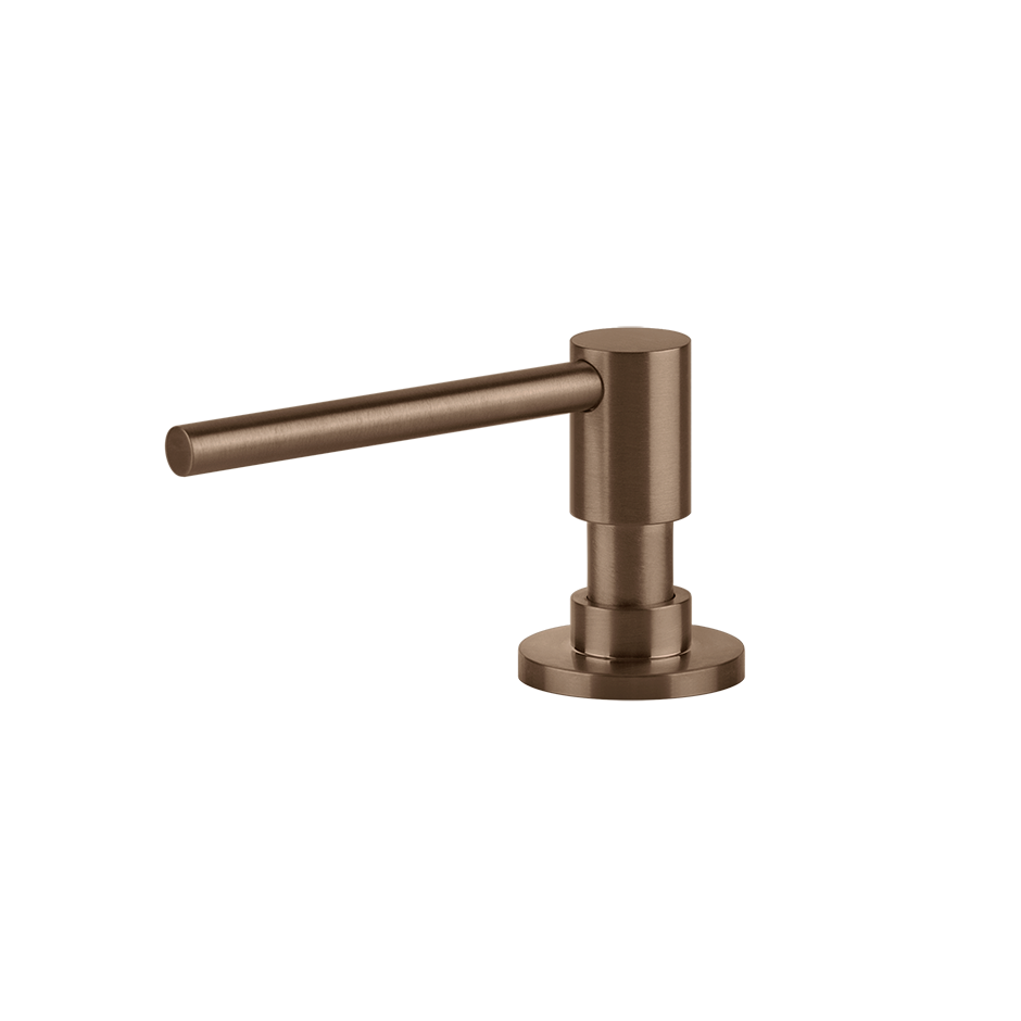 Seifenspender zum Einbau, Langhebel, Bronze gebürstet