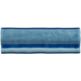 Blau glasierte Keramik-Bordüre Fliese